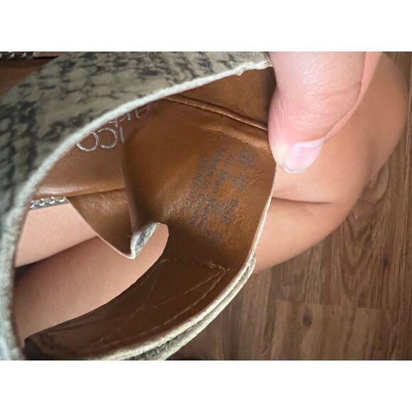 FRANCO SARTO Genevia Snakeskin Embossed Sandal Womens Size 5M Gladiator - Picture 7 of 9